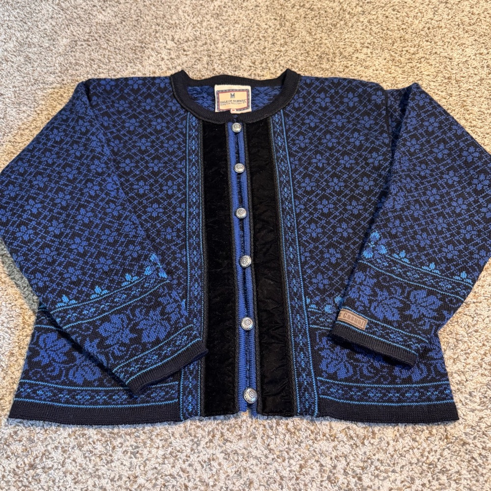 Dale of Norway Wool Cardigan Jacket- M